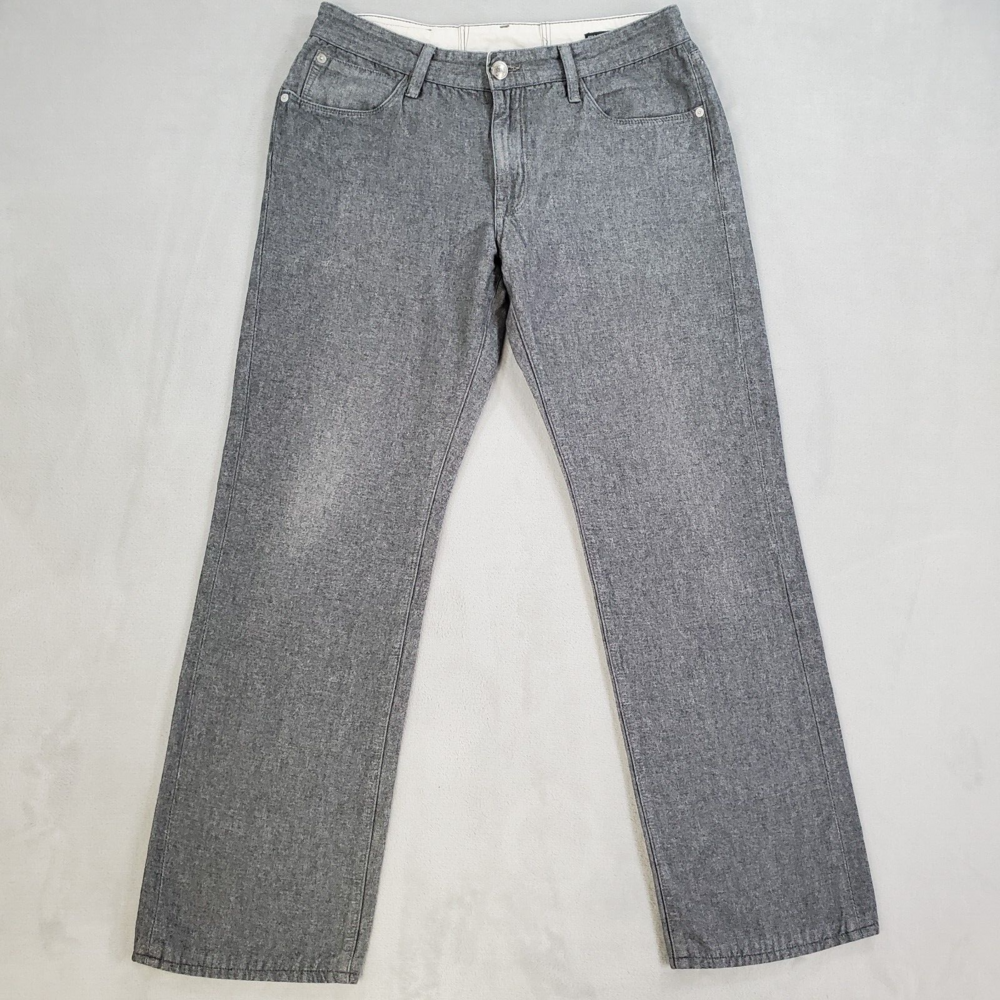 Agave Pragmatist Jeans Mens 32x29 Classic Straight Gray Wolf Canvas Made in USA